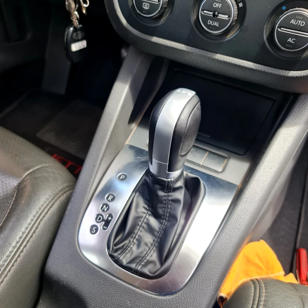 Ручка автоматического переключения передач Ручка переключения передач ABS + гальваническая пластина для VW Passat CC Golf 6 Jetta MK6 GLI DSG