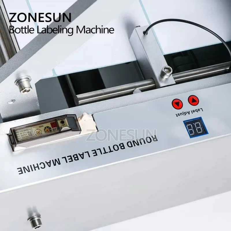 TB-50 Semi Auto Round Bottle Labeling Machine With Pedal Switch Semi Auto Labeler Semi Automatic Label Applicator