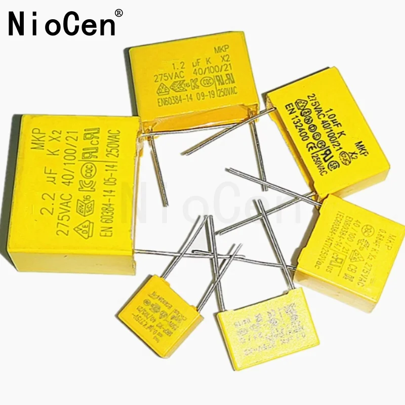 

（10pcs）275VAC capacitor X2 series 0.01UF ~ 2.2UF Polypropylene film capacitor New 10nf 100nf 150nf 200nf 680nf 470nf 1UF