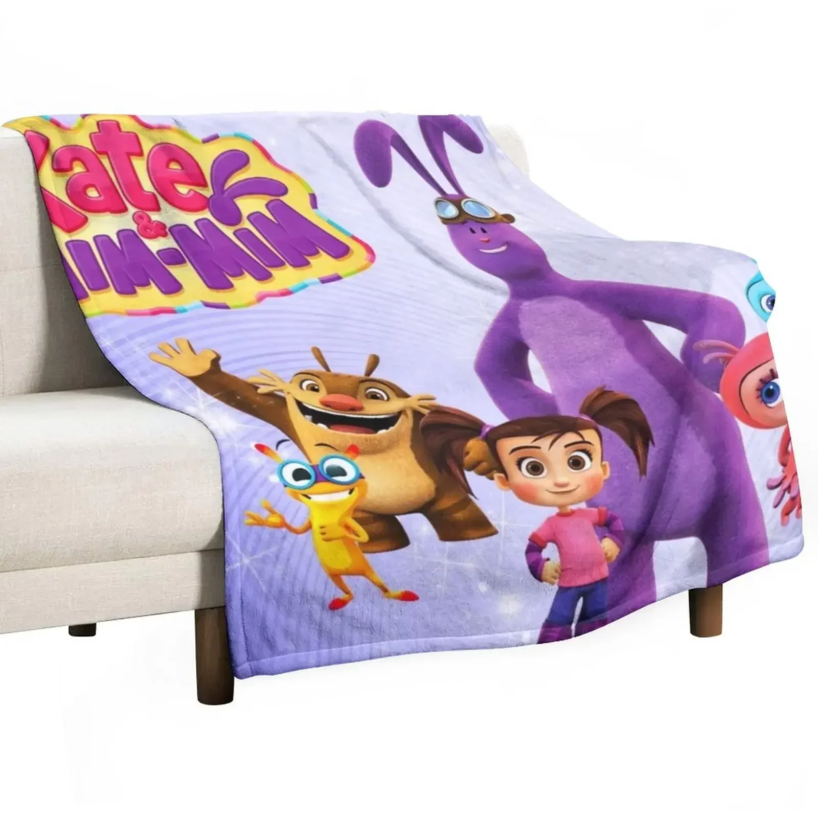 Kate and Mim-Mim characters boomer Funny T Shirt Woman,Gift for Friends Throw Blanket Personalized Gift Shaggy Blankets