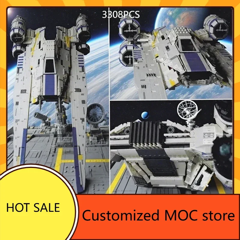 3308PCS Hot Selling U-WING UT Space War Militaire MOC Battle Holiday Verjaardag DIYAssembly SpaceShip CityArchitecture Gift Kid Age