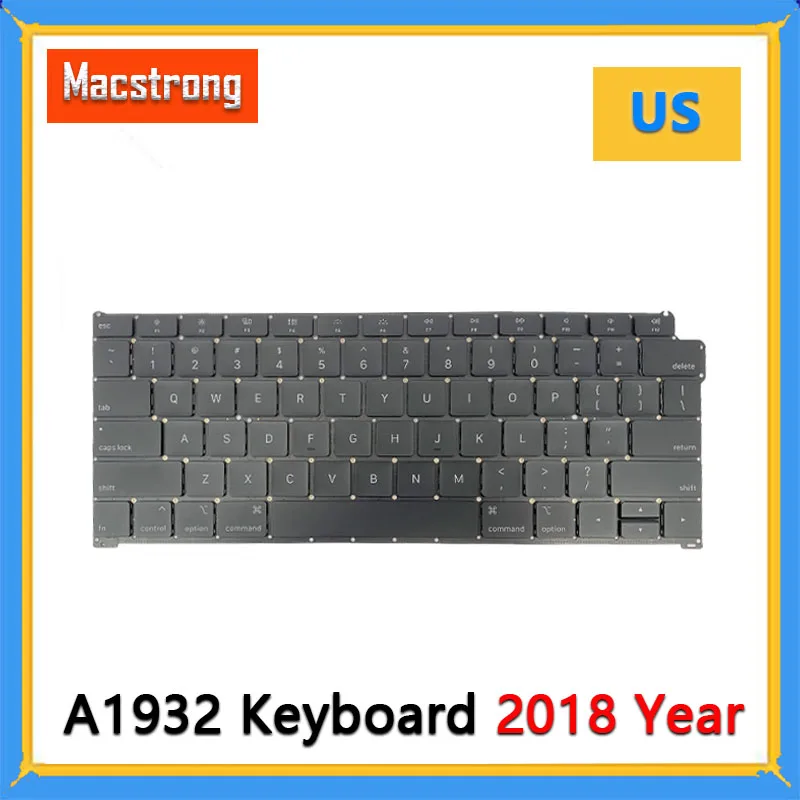 

Laptop New A1932 Keyboard US English for Macbook Air Retina 13.3'' A1932 Keyboards Replacement 2018 2019 Year EMC 3184