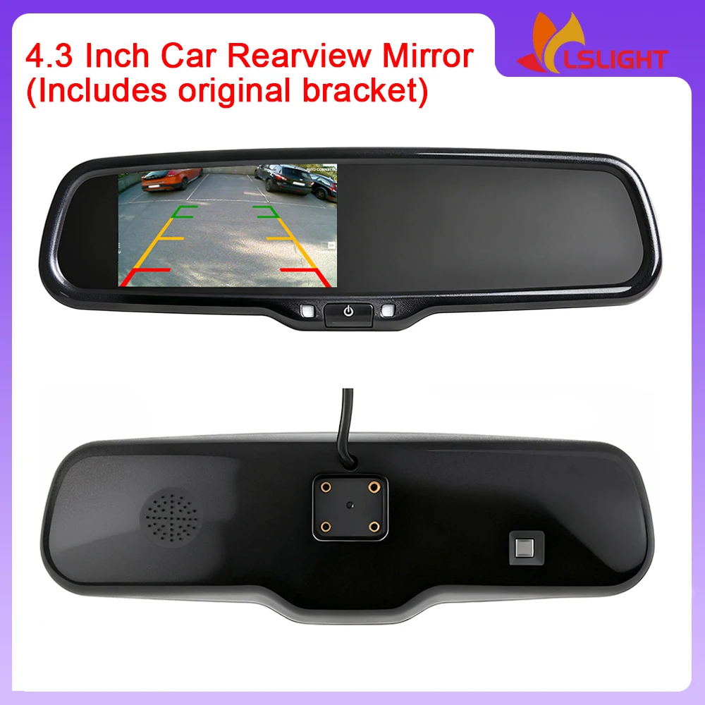 4.3Inch Car Rearview Mirror For Alfa Romeo Volvo XC90 Audi A4 B9 Ford Mondeo MK5 Mazda CX30 Geely BYD Jeep With Original Bracket
