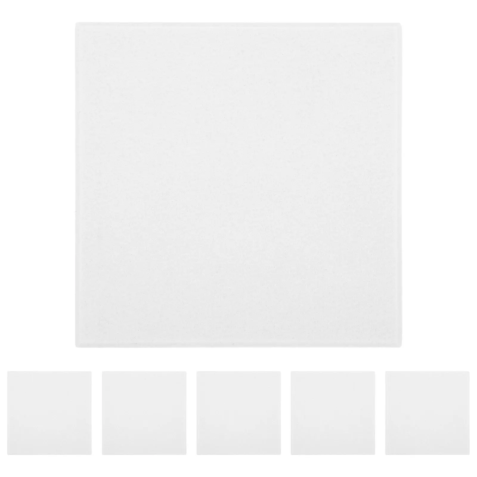 

6Pcs 30x30cm White Felt Bulletin Board 9Mm Thick Sound Insulating Wall Display Panel for Artwork Photos Notes Room Office