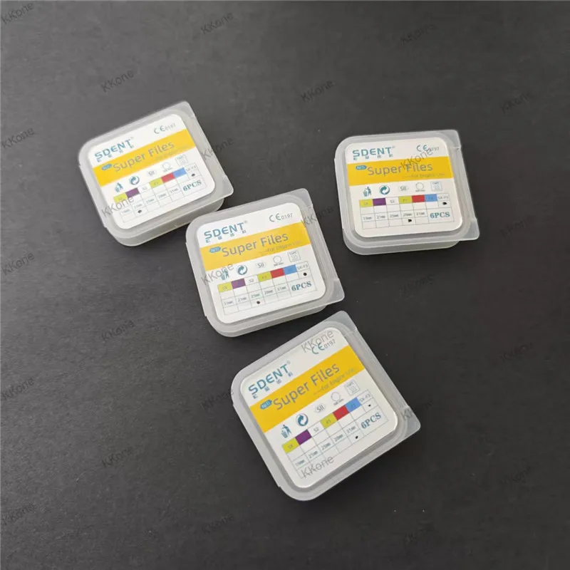 

2 x 6Pcs/Pack Dental File Root Canal Taper Endodontic File Heat Activated Rotary File Flexible Dentist Materials Tip