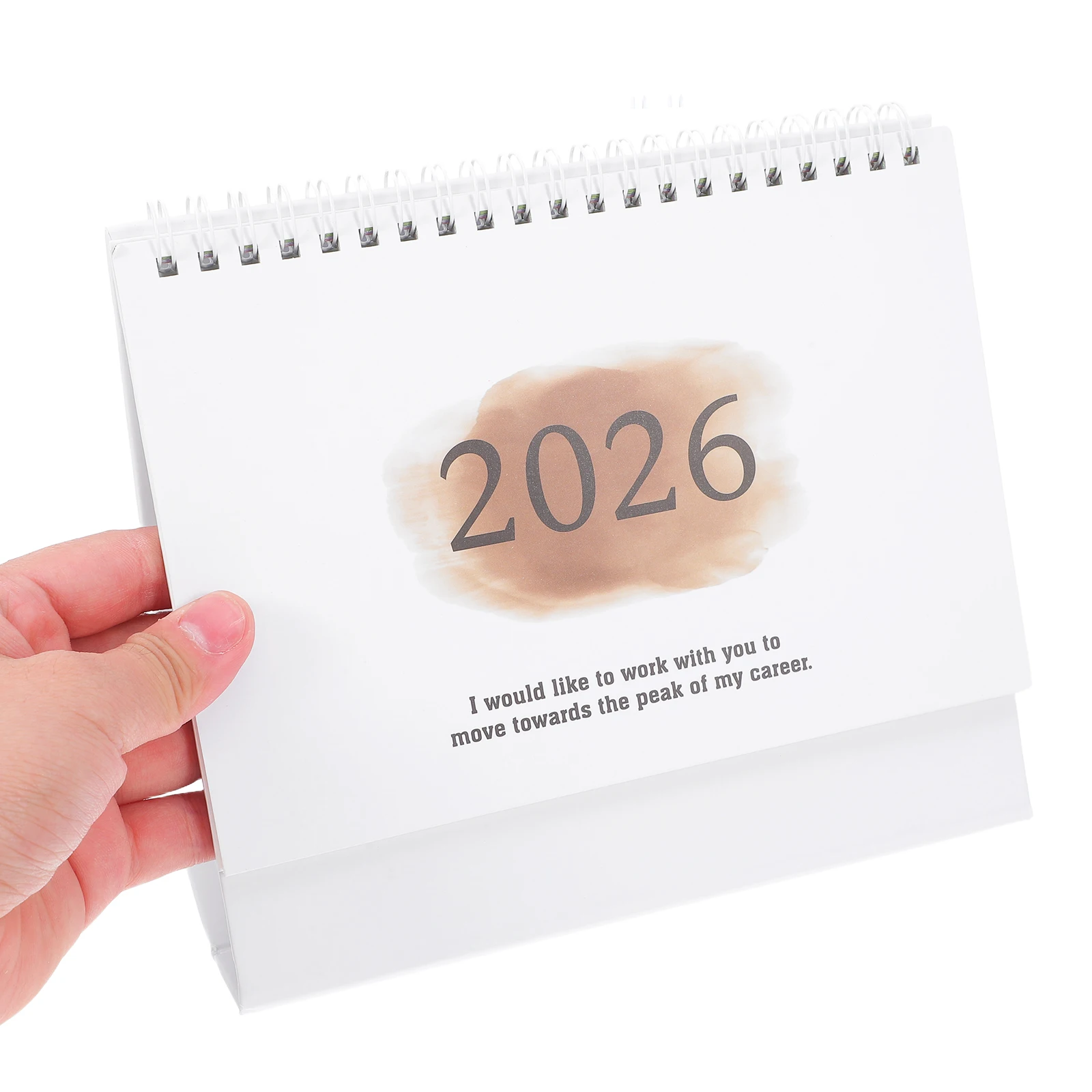 

2026 Desk Calendar Minimalist Foldable Stand Small Space Office Home Planner School Table Flip Thick Paper Quality Christmas