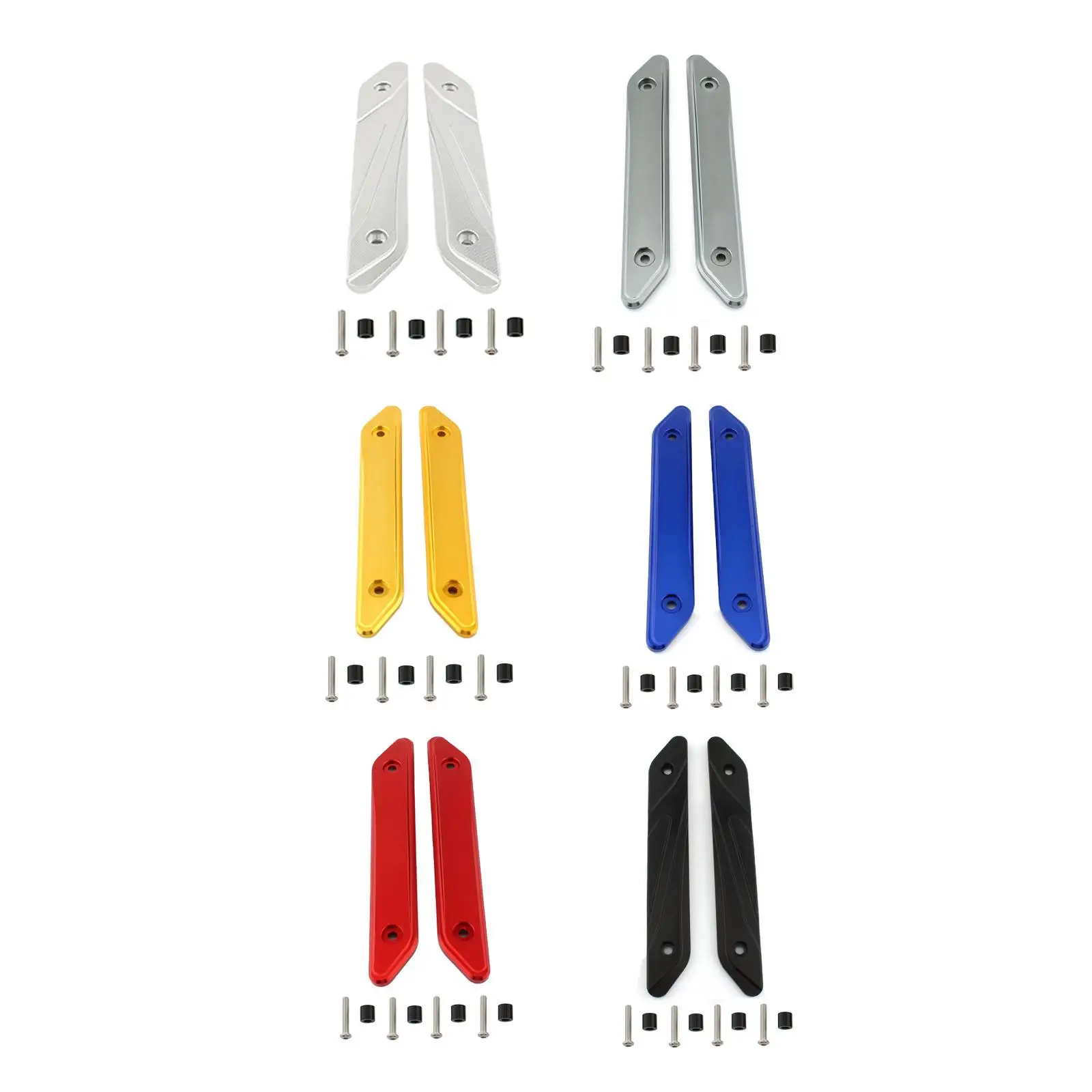 Motorcycle Windscreen Decorative Aluminum Alloy Bracket Covers Simple Design Replacement Accessories for Zontes 150d 350m