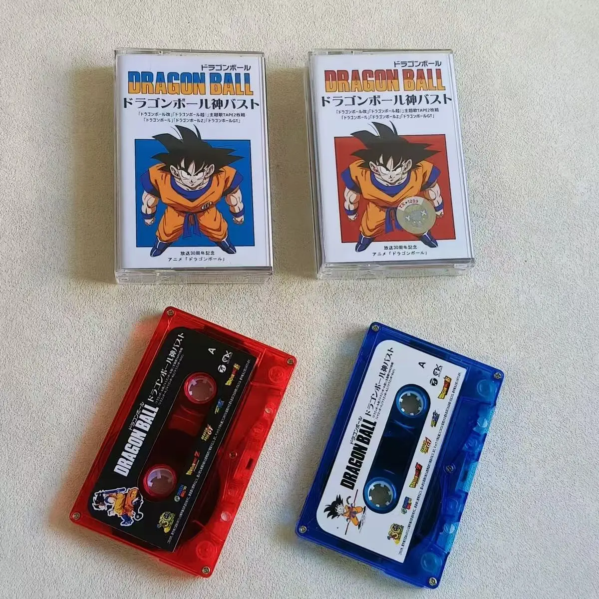 Anime Dragon Ball Kakarotto Son Goku Music Tape 30th Anniversary Album 2pcs Cassettes Cosplay Walkman Recorder Soundtracks Box