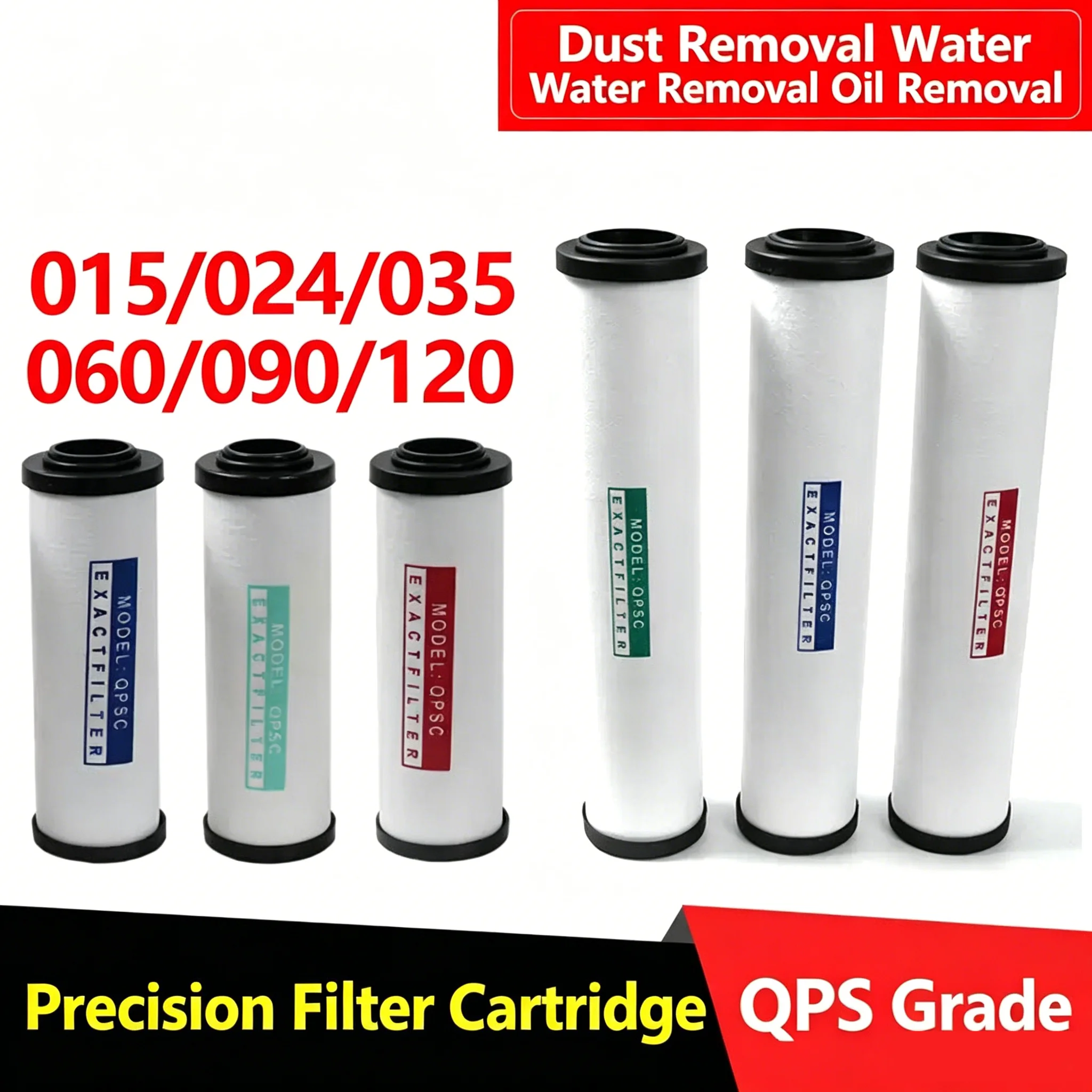 015/024/035/060 Q P S C Air Compressor Accessories Compressed Air Precision Filter Element Dryer QPSC Oil Water Separator