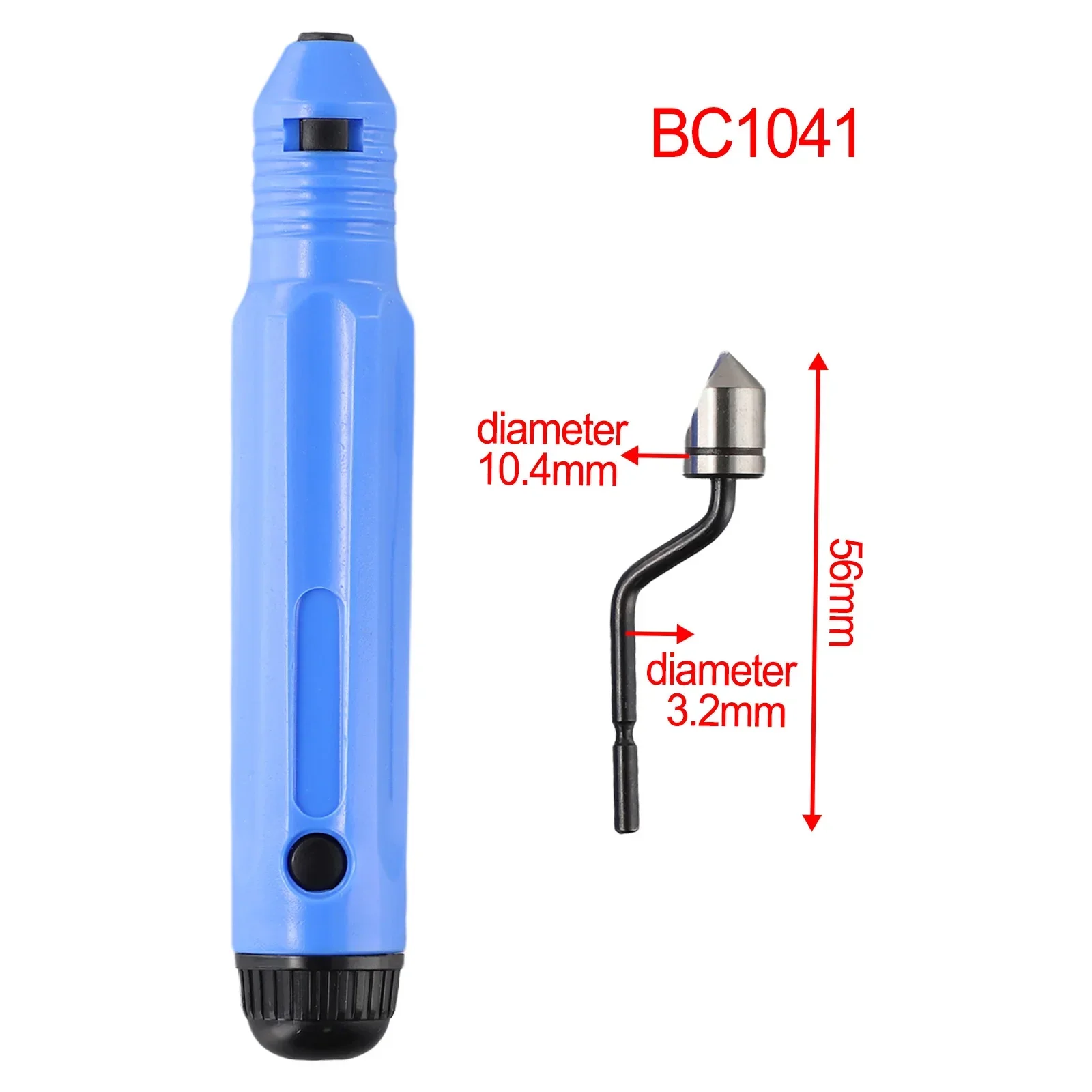 Deburring Tool Handle Trimmer Rough Edge Remover Accessories Replacement Blue Burr Handle Plastic Hand Burr Trimming