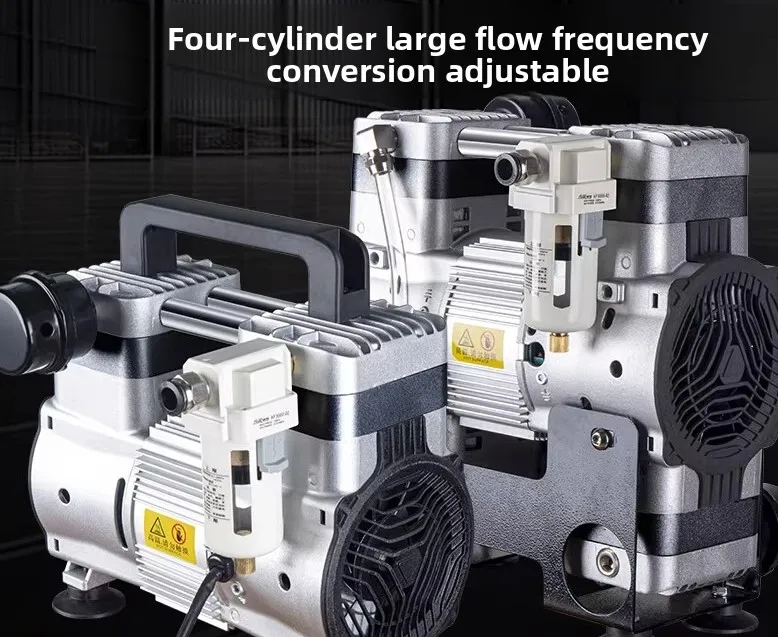 Frequency Conversion Oil-free Silent Vacuum Pump, Laboratory Air Pump, Industrial Negative Pressure Pump  Vacuum Machine