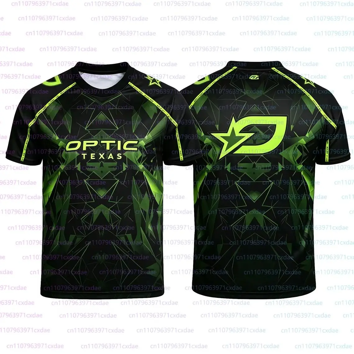New Summer 2026 Optic Texas Esports Jersey Team Gaming Training Uniform Sportswear 3D Print T-shirt Men Short Sleeve Casual Tops