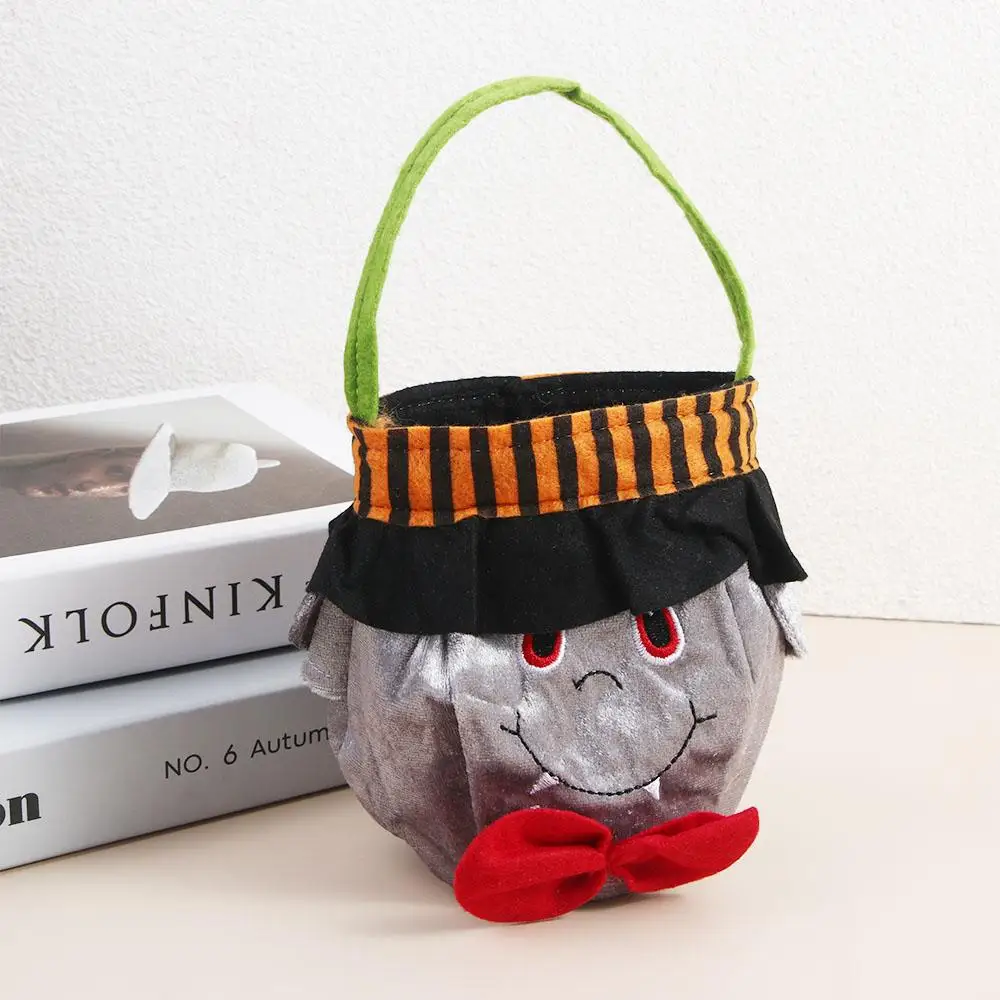 Party Gift Basket Witch Halloween Candy Bag Pumpkin Handbag Loot Bag Tote Bags