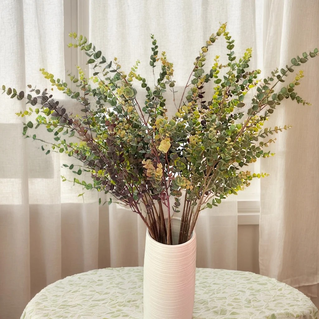 106cm Artificial Eucalyptus Stems Greenery Wedding Bouquet Floral Arrangement Fake Plants for Home Garden Desktop Decor