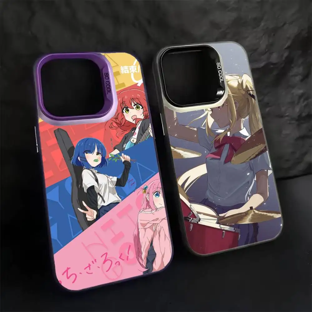 

Pop Anime BOCCHI THE ROCK! Phone Case Color Silver Shell For IPhone 17 16 15 14 13 12 11 Pro Max Plus