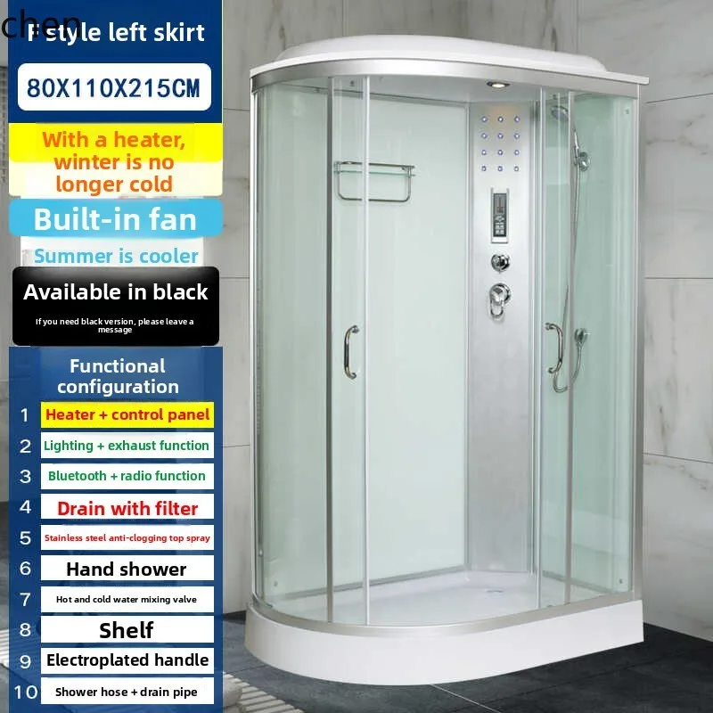

PYH Shower Room Integrated Bathroom Shower Room Integrated Tempered Glass Shower Room Enclosed Integrated