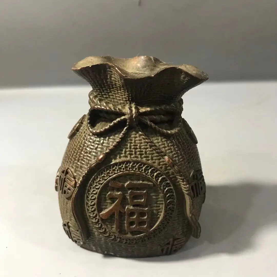 Wealth-attracting Money Bag Piggy Bank Ornament, Lucky Fortune Pouch Savings Jar