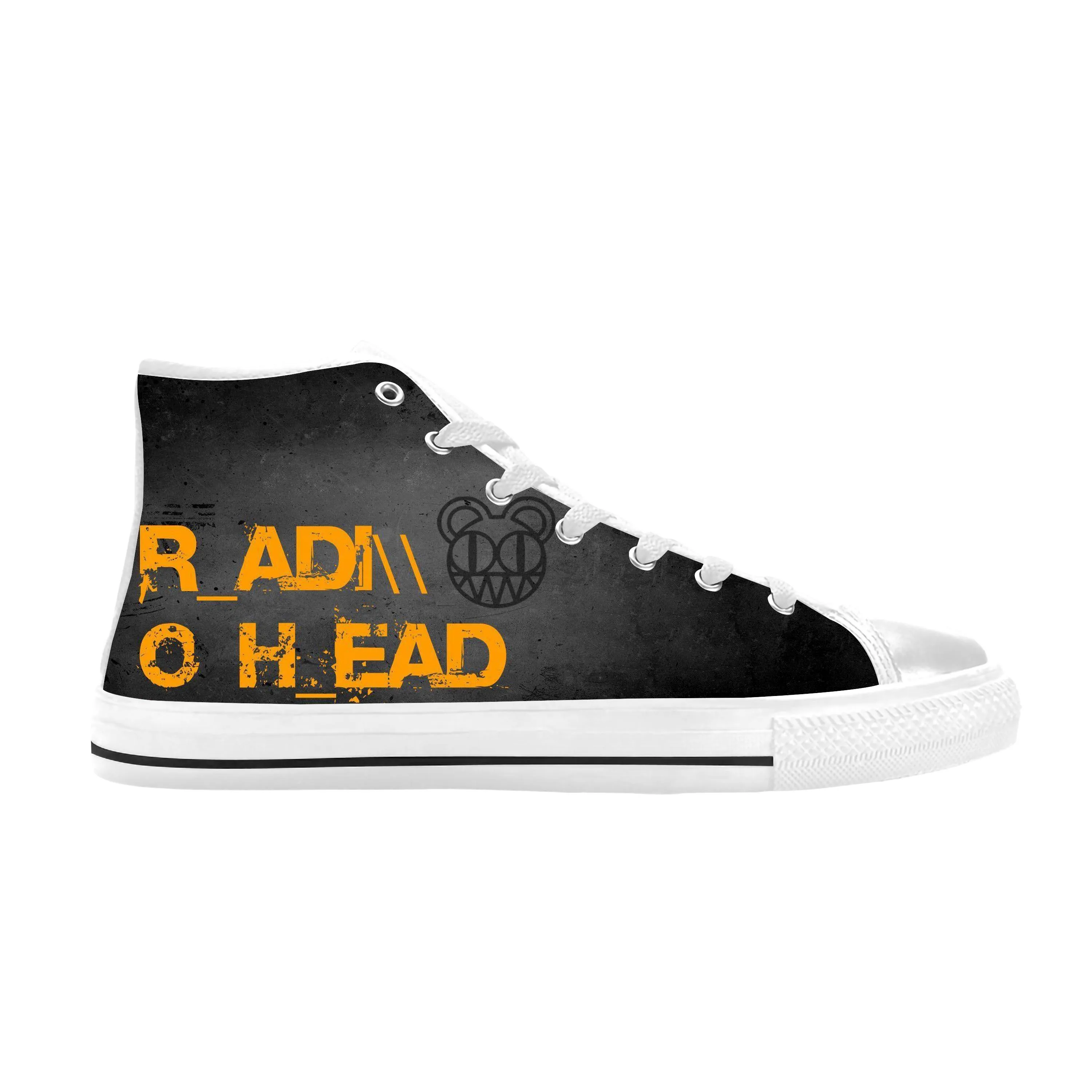 Radiohead Rock Band Music Singer Mouse Cool Funny Casual Cloth Shoes High Top Comfortable Breathable 3D Print Men Women Sneakers