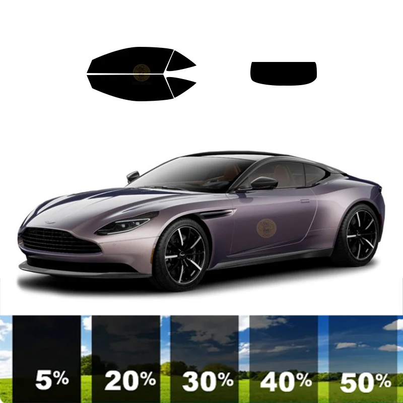 precut Removable Window Tint Film For Car 100% UVR 5%-70%VLT Heat Insulation Carbon ﻿For ASTON MARTIN DB11 2 DR COUPE 2022-2023