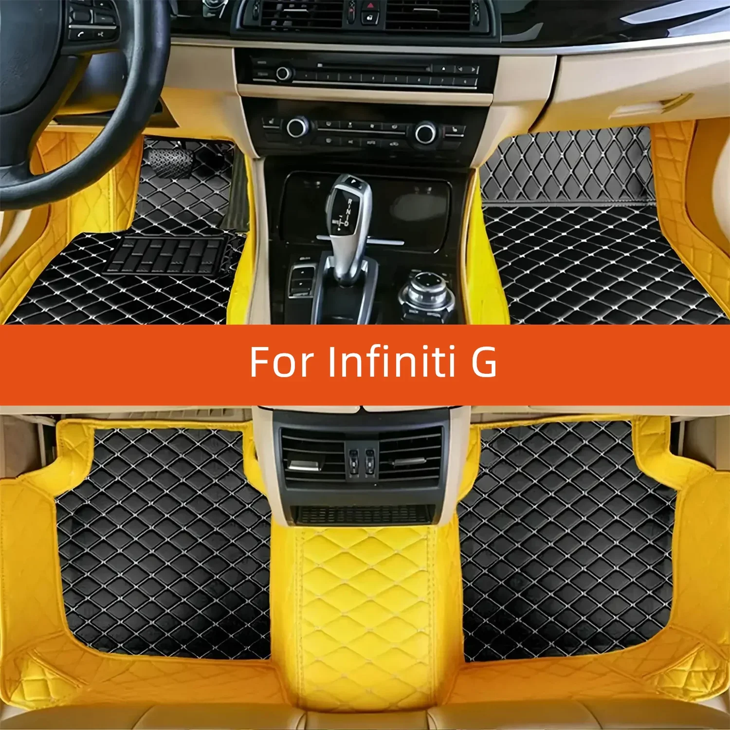 Custom Leather Car Floor Mat For Infiniti G 2013 2012 2011 2010 2009 2008 2007 Car Mat Interior