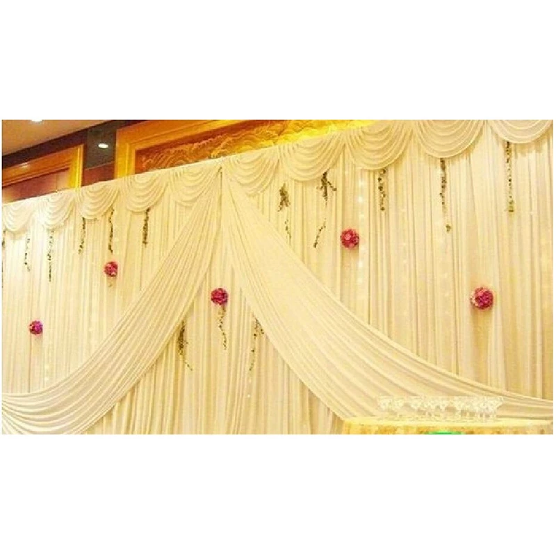 Wedding Decoration Christmas Halloween Background Ice Silk Backdrop Wedding Decoration Curtain