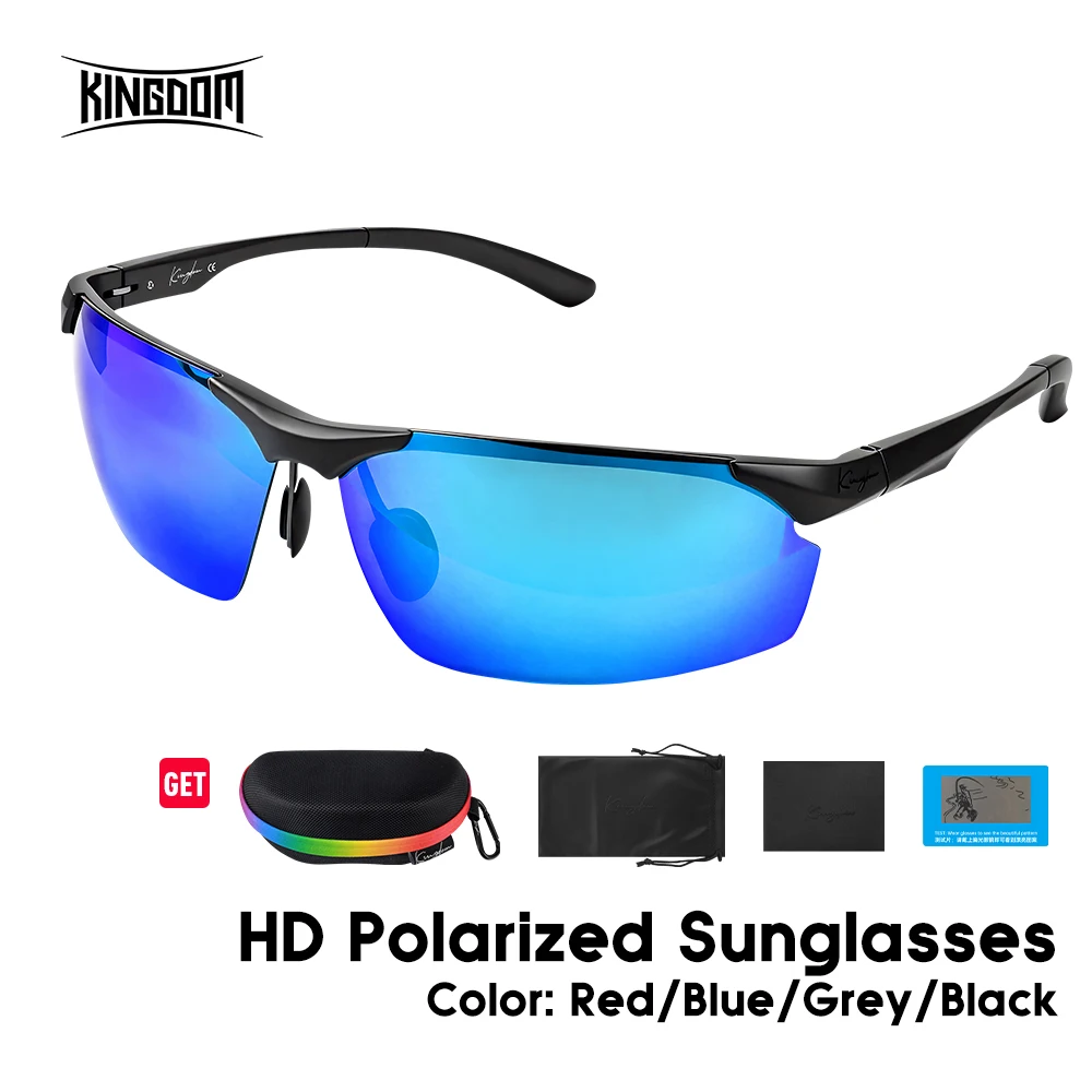 Kingdom Polarized Colorful Sunglasses Saltwater Resistant UV 400 for Men and Women Suitable for Outdoor Sports Driving Fishing