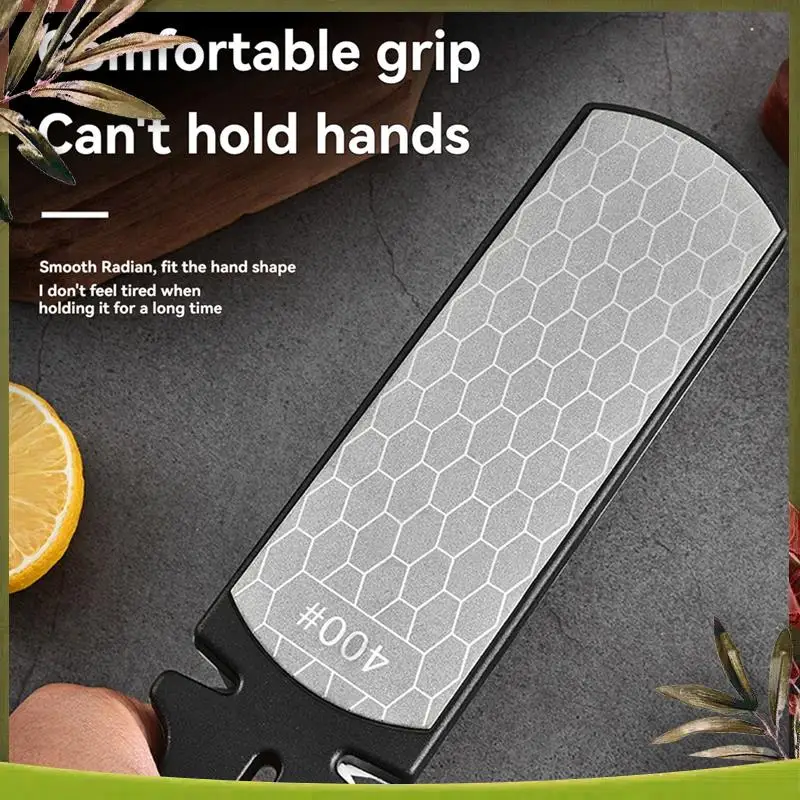 

Надежная сетчатая керамика, двухсторонняя наждачная точилка для ножей, ультратонкая бытовая точилка/инструмент для заточки кучцов