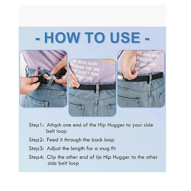 6 pezzi tenditore in vita per pantaloni cintura con clip elastica regolabile per pantaloni donna uomo