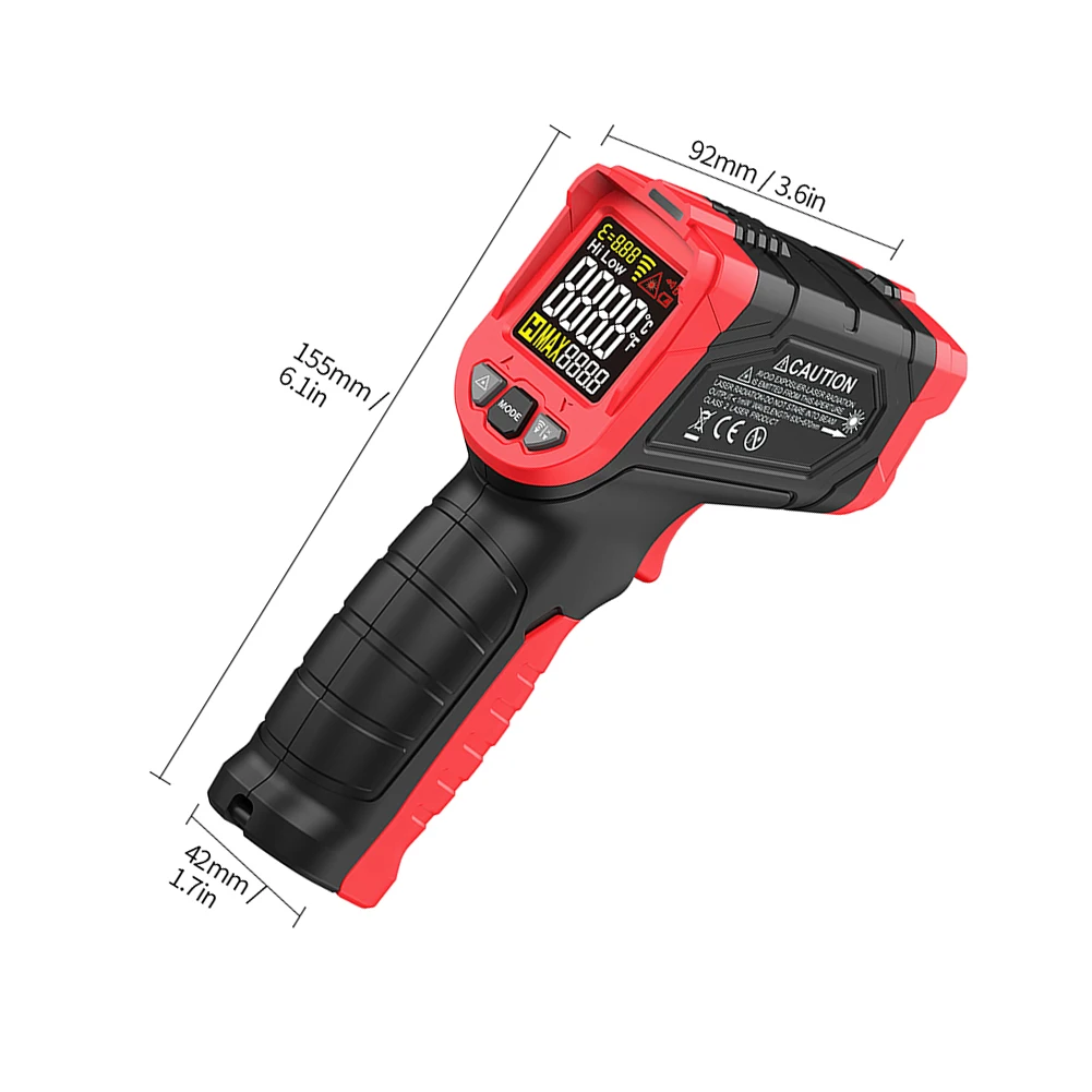 For Industrial Inspection Infrared Thermometer Non for contact Infrared Thermometer Temperature Meter Automatic Shutdown