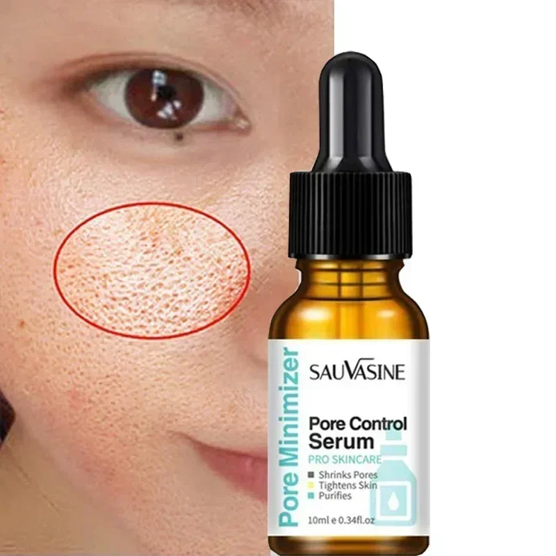 Facial Pore Shrinking Serum Fine Pores Firming Skin Increasing Skin Elasticity Moisturizing Brightening Essence Skin Care