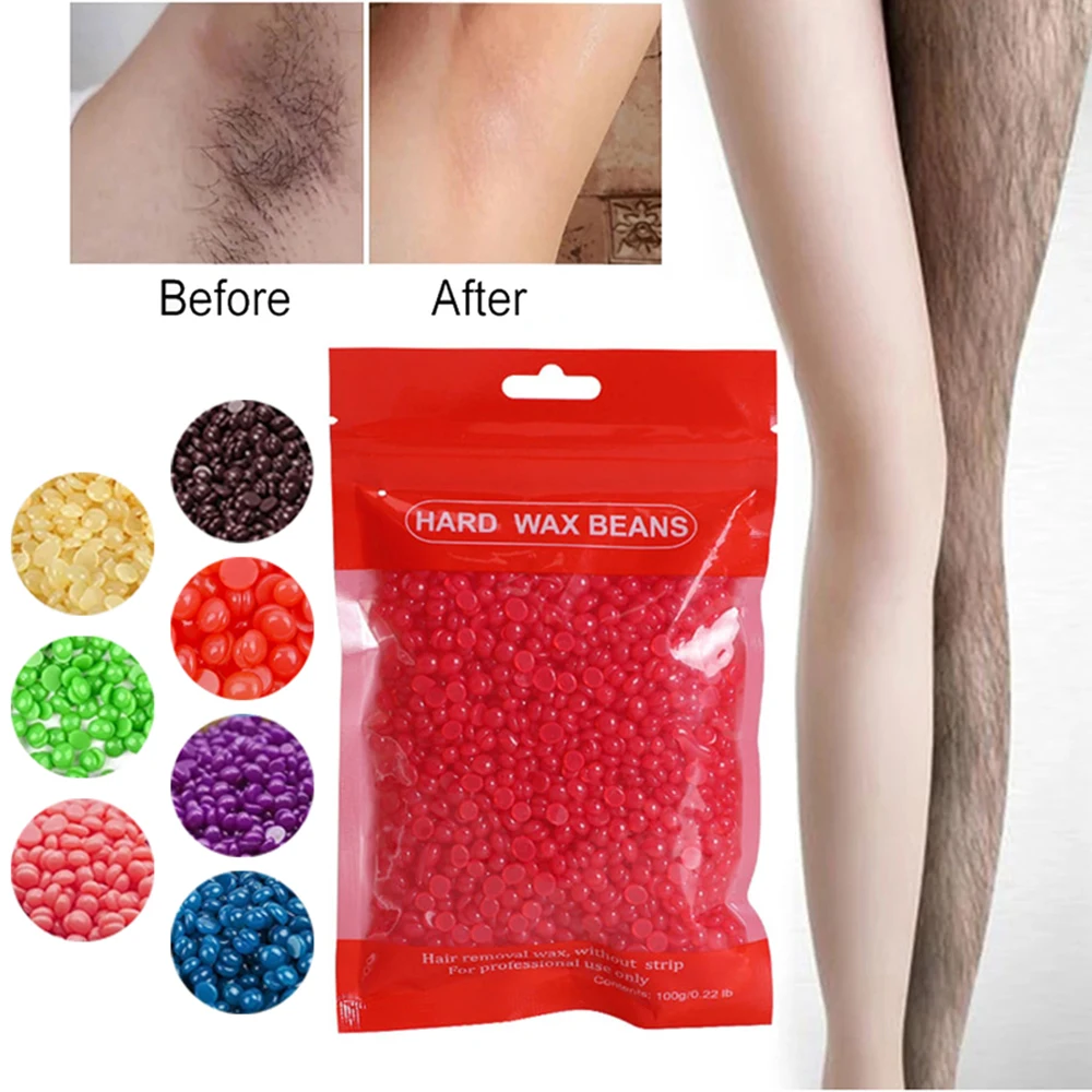 Hard Waxing Wax Beans Hair Removal Hot Film Wax For Wax Heater Machine Depilatory Wax Beads Brand Fragrance Wax Beans 100g