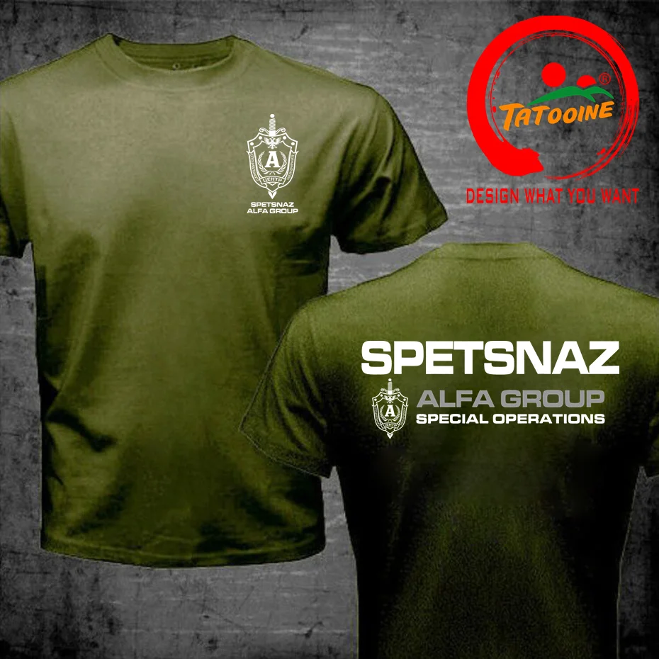 Russian Spetsnaz Alfa Alpha Unit Counter Terrorist Special Unit Forces T Shirt Men Funny Russian Army Alpha Group Sniper T-Shirt