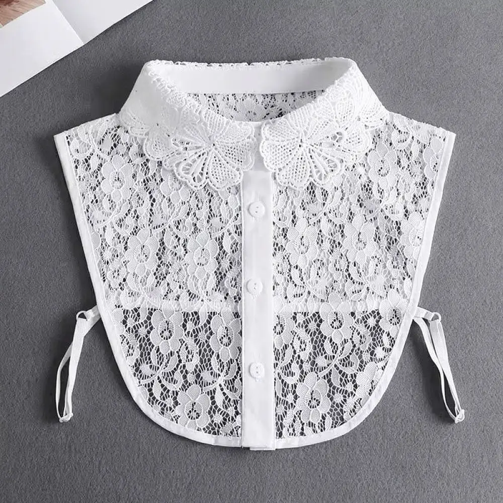 Decorative Detachable Collar Ruffle Stand Neck Cotton Fake Collar For Women Fall Winter Layering Fashion Accessory