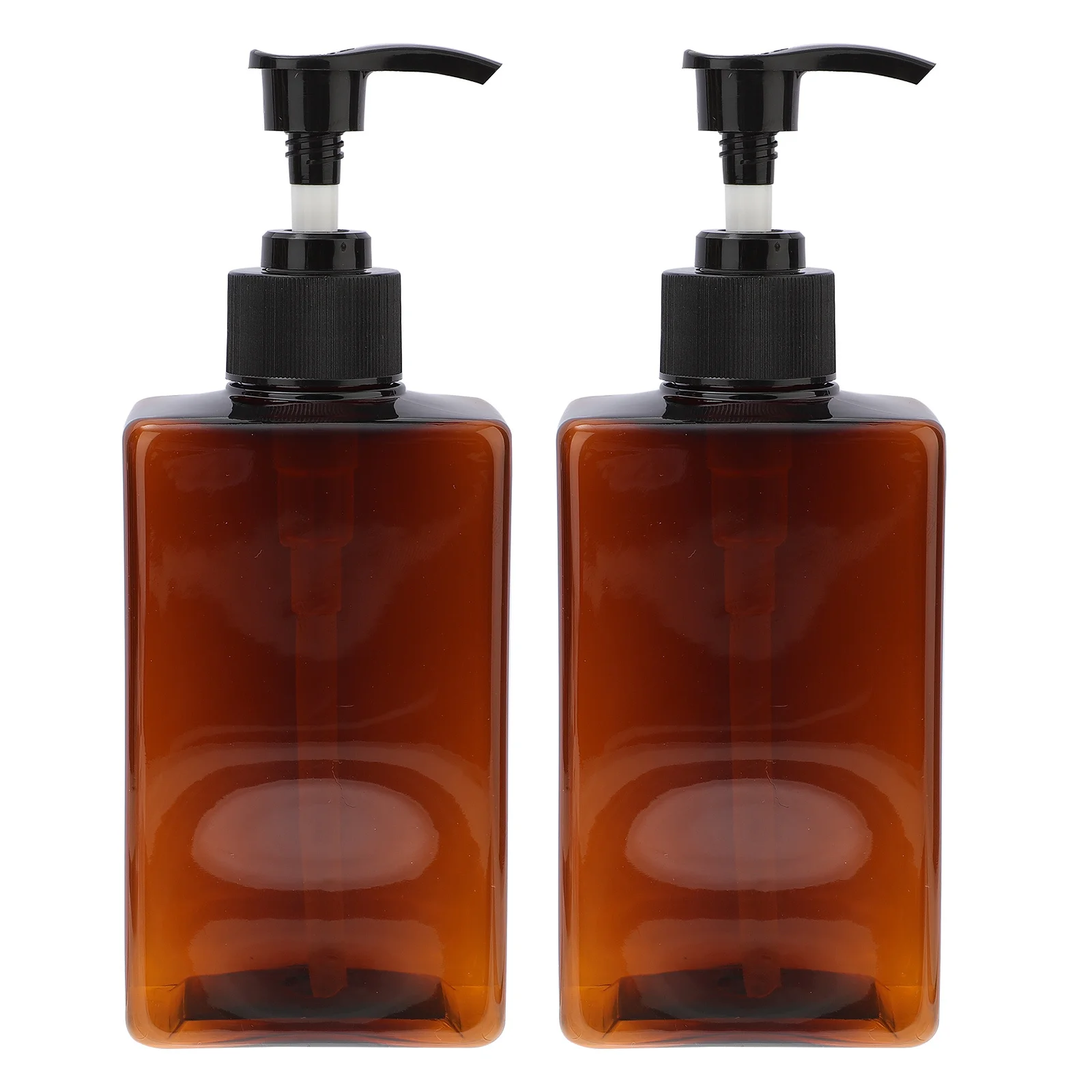 2 pezzi 280 ml bottiglie di plastica quadrate pressa pompa riutilizzabile dispenser vuoto per shampoo sapone liquido articoli da toeletta da viaggio