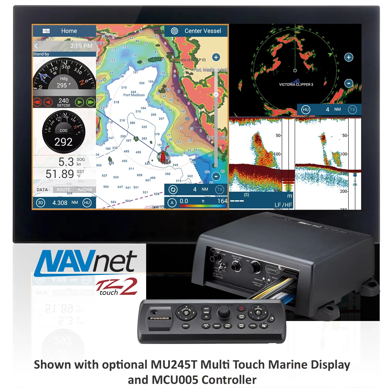 Original New TZT2BB Black Box Chart Plotter for fish find