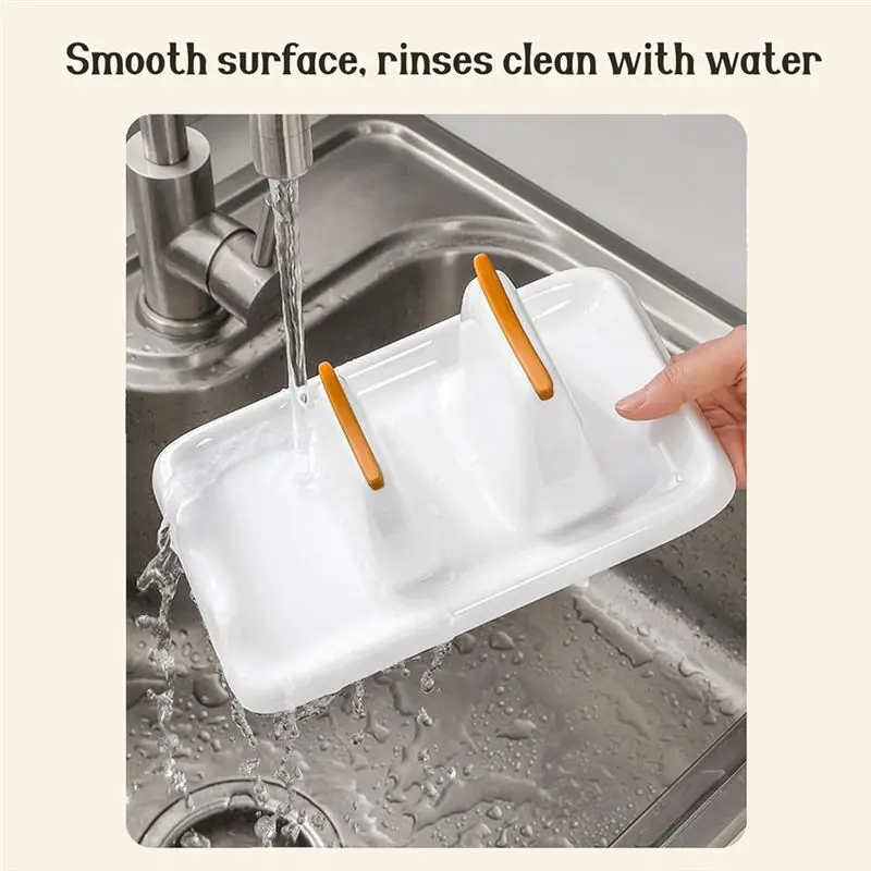 AEE2-Spoon And Lid Rest For Stove Top,Kitchen Spatula Frame,Drip-Free Utensil Holder, Compatible With Kitchen Tools