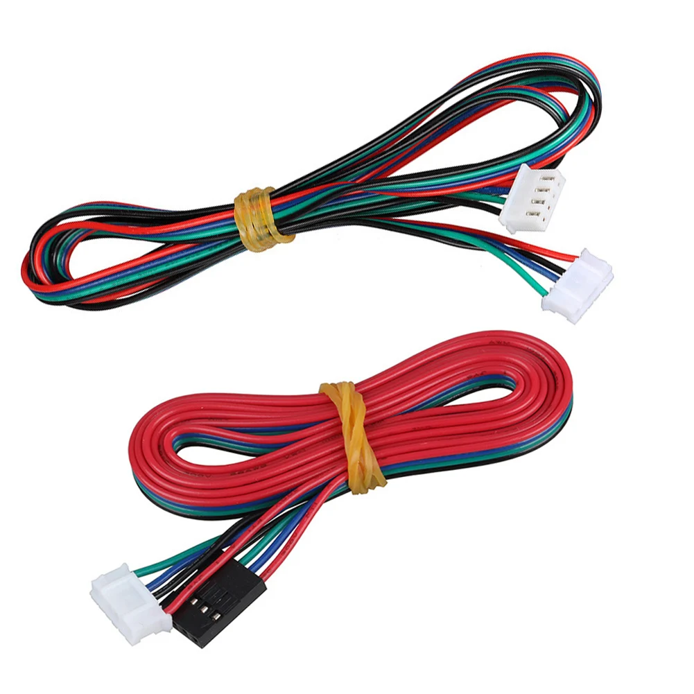 4 pieces 2.0mm pitch motor cable 2m length for 3D printer stepper motor 4pin 6pin connector enhanced compatibility