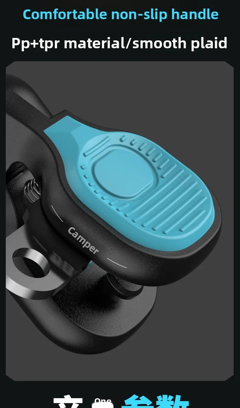 QAJTAO Tragbare Edelstahl-Köderschere, Angelschere für PE-Schnur, gezackte Klinge, MINI-Angelschere mit Teleskopschnalle – Detail 10