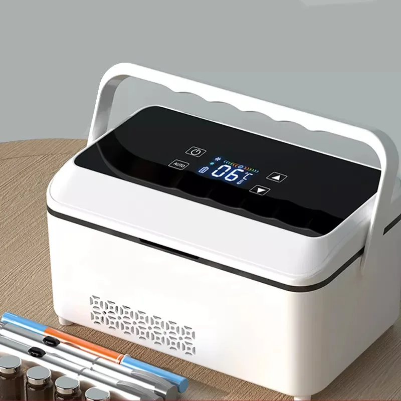 Portable Mini Insulin Refrigerator Box For Home Car Travel 2-8℃ Degree Refrigeration USB Rechargeable Cooler Case 10200mAh