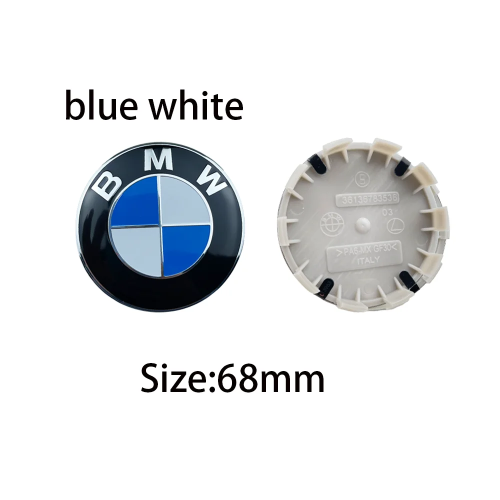 4Pcs 56mm 68mmCar Wheel Center Hub Cap Auto Rim Covers For BMW E36 E46 E53 E90 E60 E61 E93 E87 X3 X5 F30 F20 F10 G30 Accessories