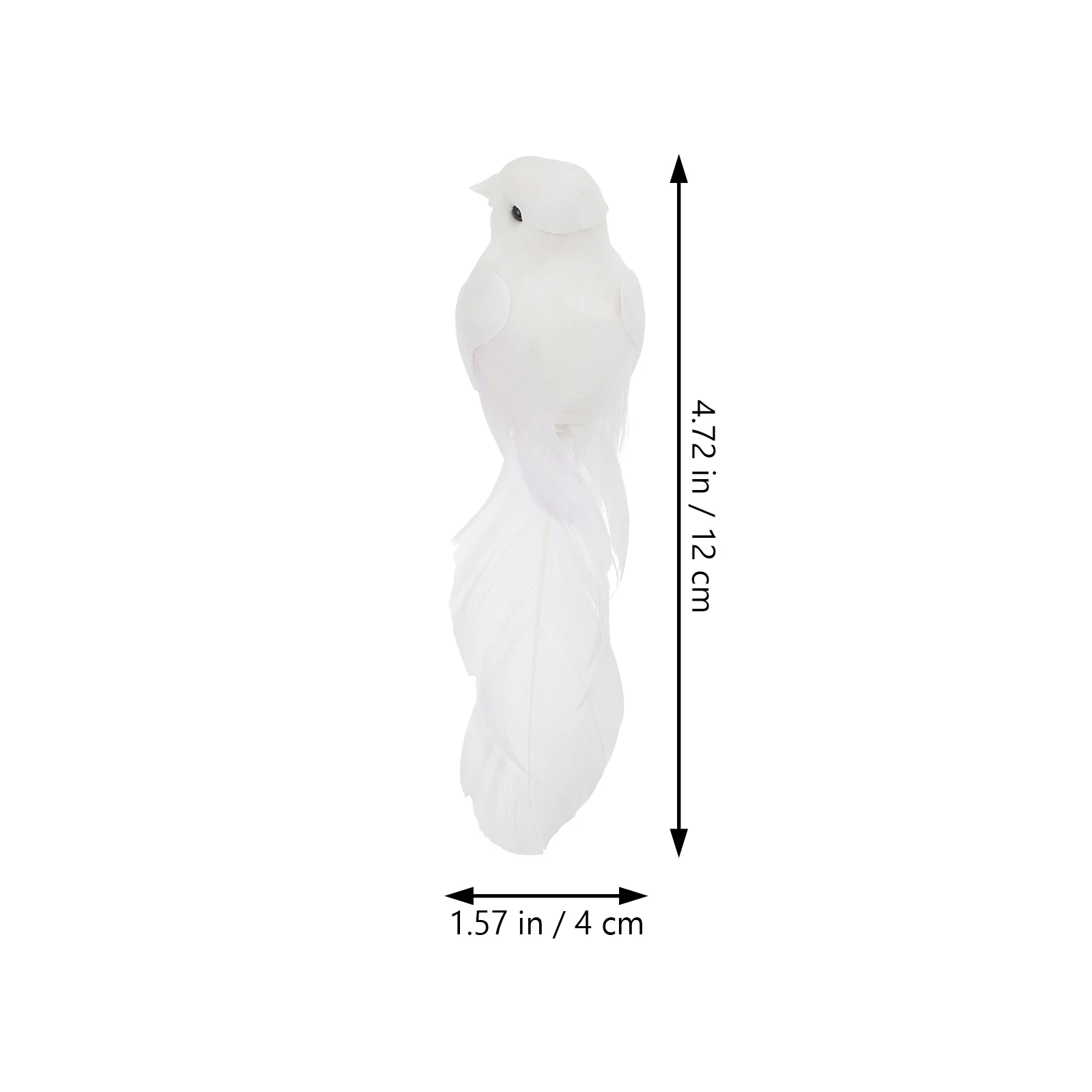 

4 PCS Simulation Bird Decorative Dove Models Christmas Decorations Clip-on Pigeon Ornaments Artificial Statues Tree