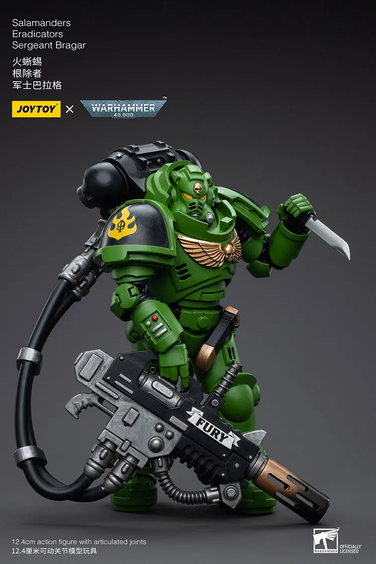 JOYTOY Warhammer 1/18 شخصيات الحركة السمندرز Eradicators الرقيب براغار لعبة مجسمة هدايا الصبي 3.75 بوصة #4