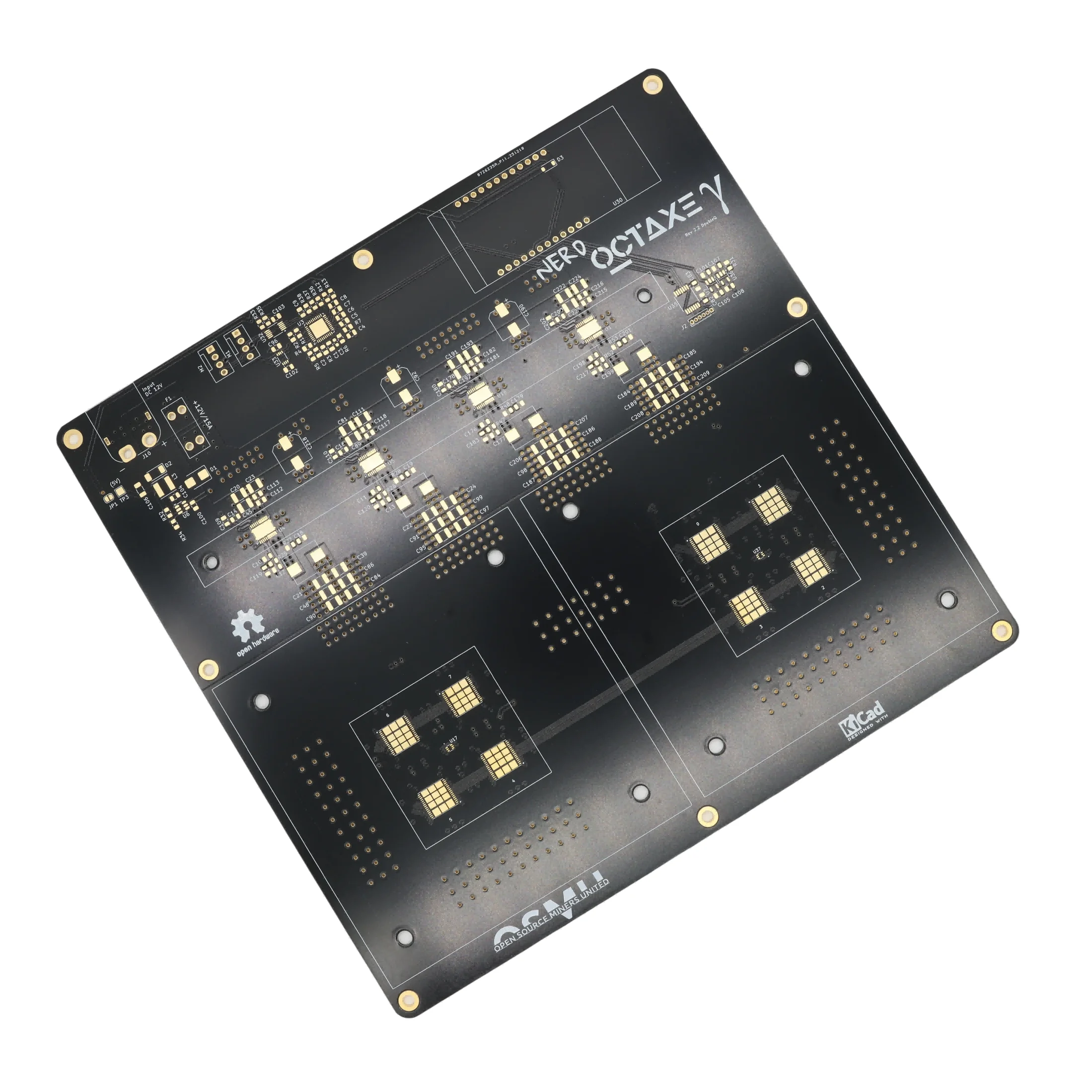Open Source PCB Board For Nerdoctaxe 9.6T Bitcoin Miner