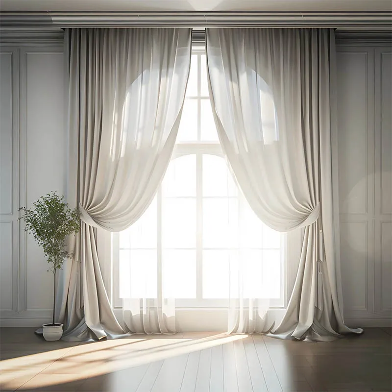 Mehofond cortinas sonhadoras maternidade foto pano de fundo casamento janela branca estúdio retrato arte fina textura fotografia fundos