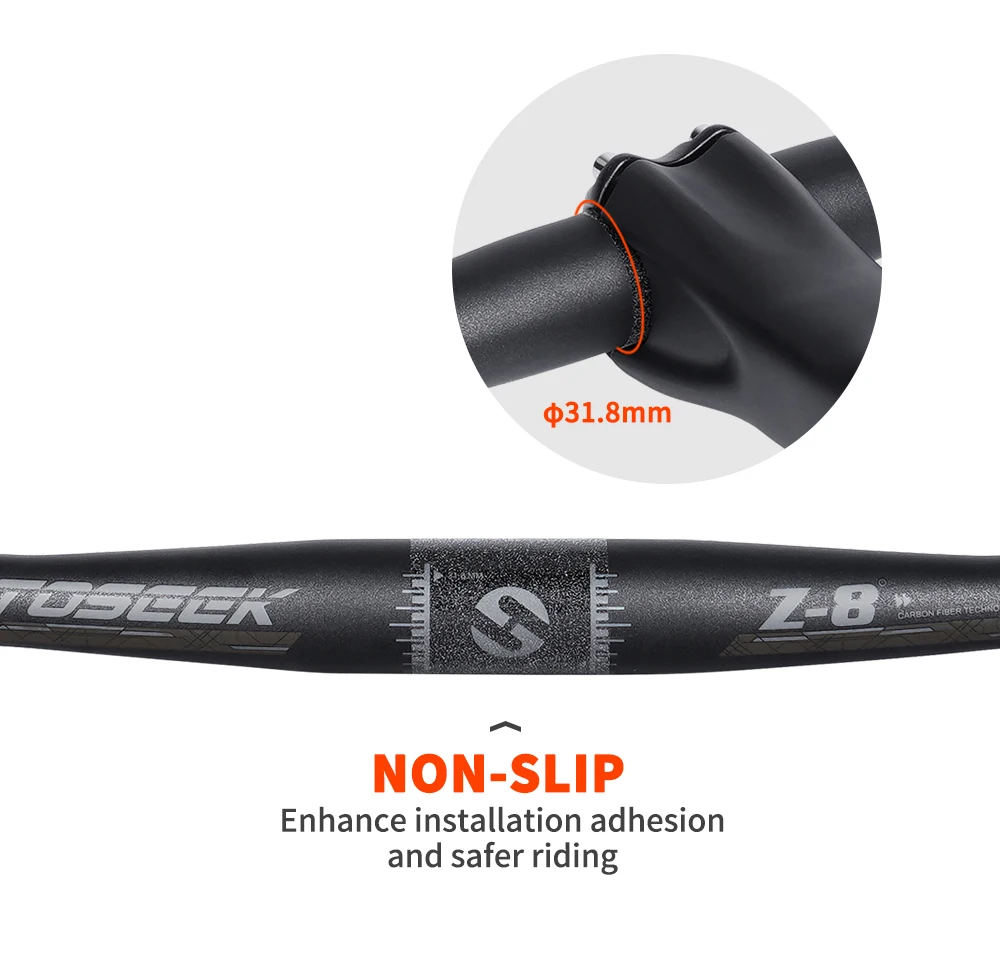 TOSEEK - guidon de vélo en fibre de carbone ultraléger