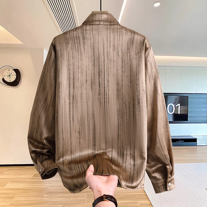 Fashion Shirt Men's Streetwear Blouse Mens Clothing Spring Autumn Winter Streetdress Popular Casual Elegant Hombre Male Shirt