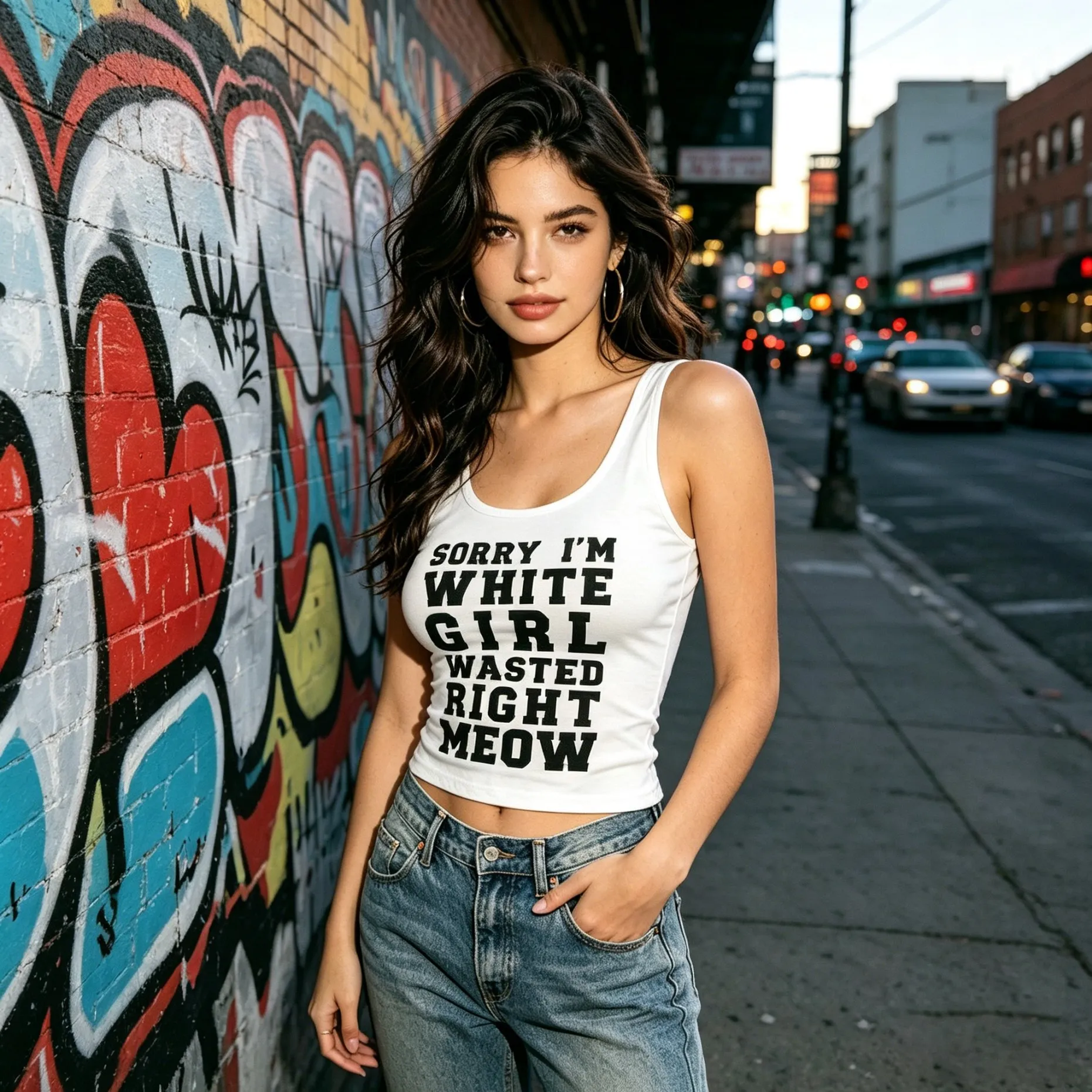 English letter print slim sexy halter vest trend Harajuku retro high street punk style everyday summer women Y2K Comfortable