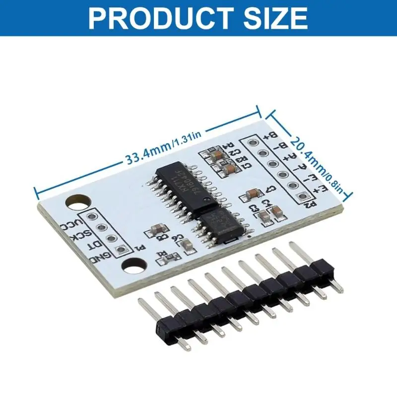 Y1UB Industrial HX711 Módulo 24 bits TL431 CANAL PESSÃO PESSÃO PESagem externa
