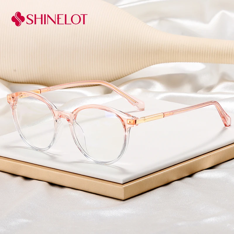 

81575 Round Style IntellectualGlasses for Women Literary Female Oval Frame Eyeglasses Light Luxury Eyewear Young Lady Gift