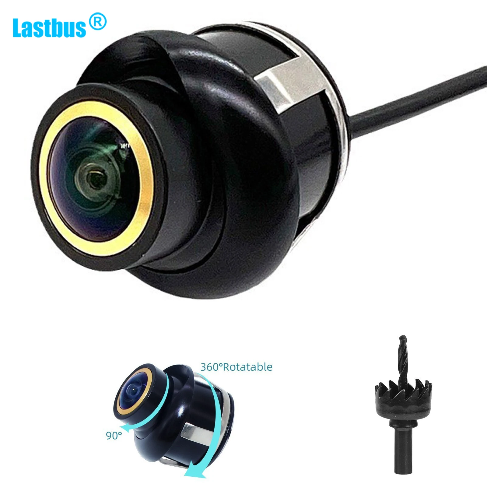 

Lastbus AHD/CVBS 360° Rotatable Car Reverse Camera Kit Front Side Rear View Backup 720P